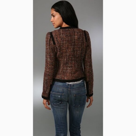 FREE PEOPLE Women's Coco Tweed Jacket Size 4 - Picture 2 of 9